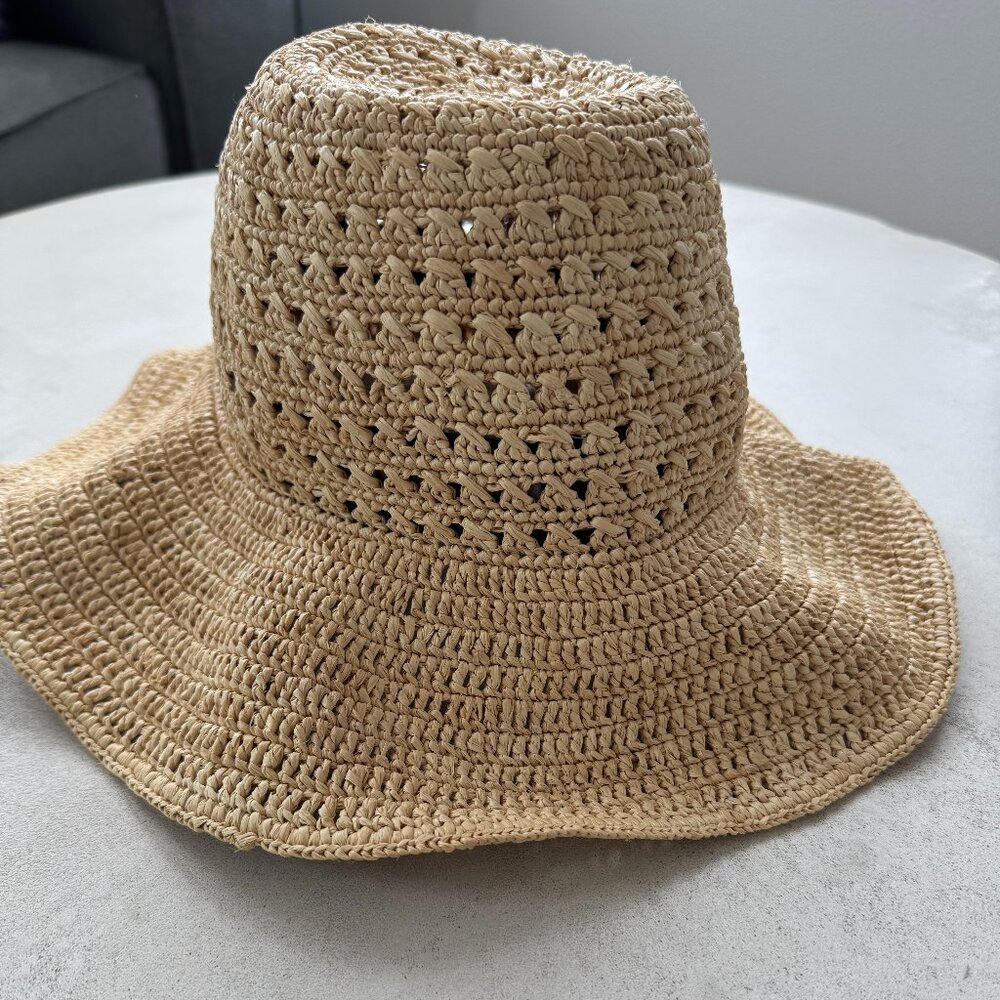 Janessa Leoné wide brim raffia hat